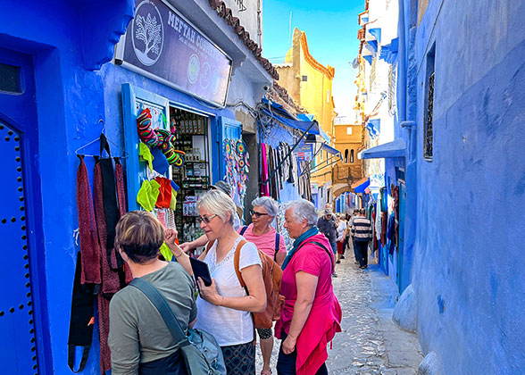 Busy Streets in Chefchaouen