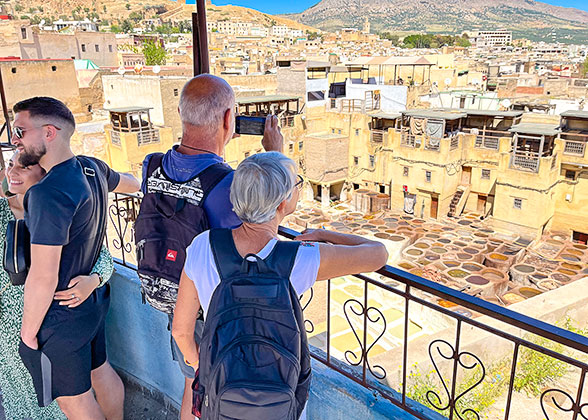 Overlook Chouara Tannery at Fez