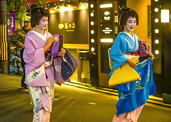 Geishas at Gion