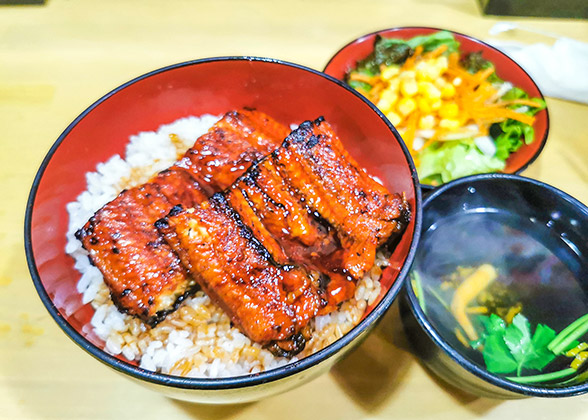 Traditional Japanese Anago meshi