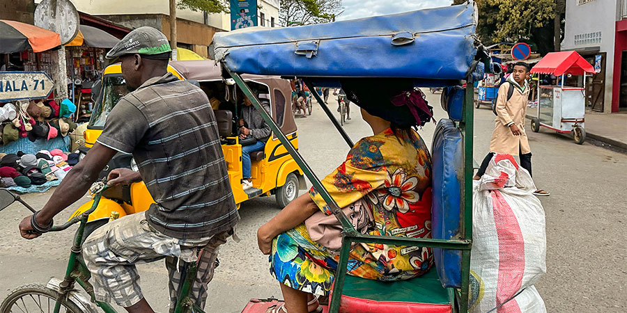 Rickshaws in Antananarivo