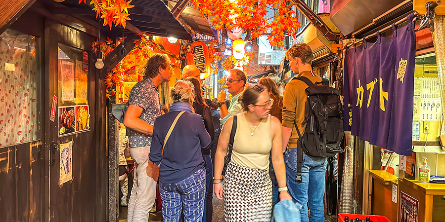 Izakayas along the Busy Street