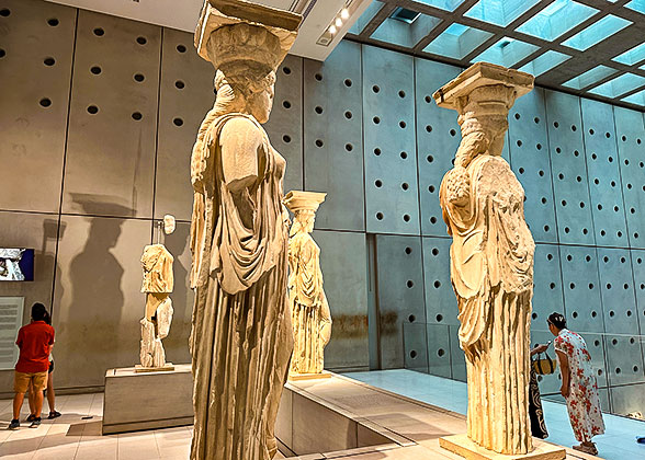 Caryatid Statues at the Acropolis Museum
