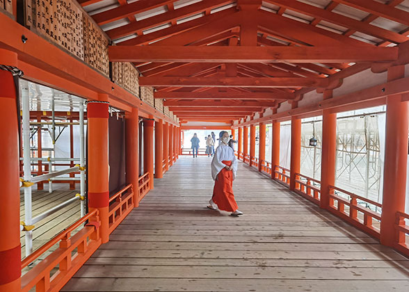 Corridor of Itsukushima Shrine