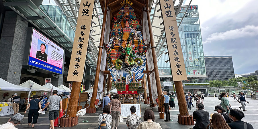 Decorated Float in Hakata Station