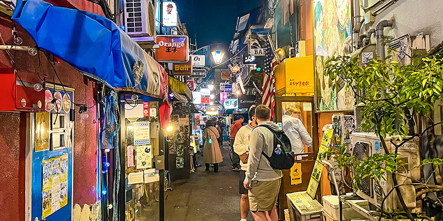 Golden Gai Bar Street in Tokyo