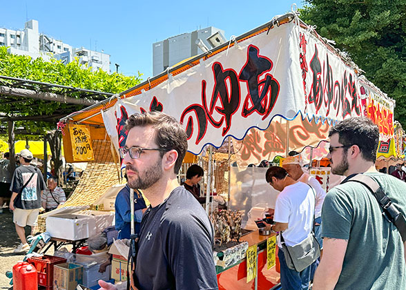 Stalls at Sapporo Summer Festival