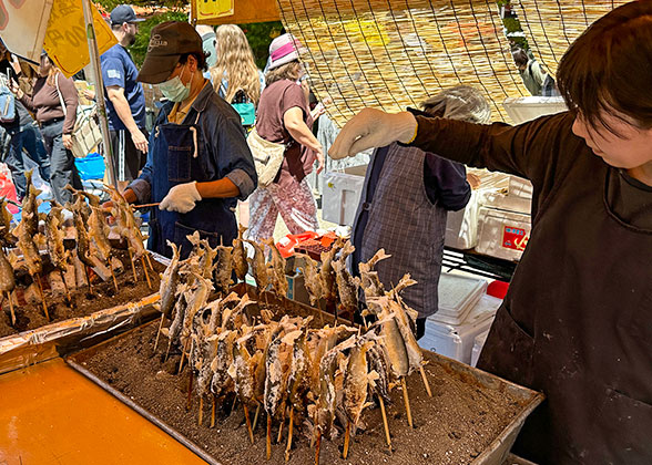 Stalls at the Sapporo Summer Festival