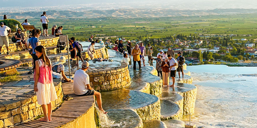 Hot Spring Pool in Pamukkale