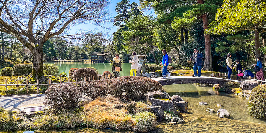 Classic Japanese Stone Bridge