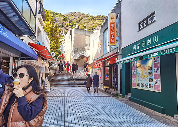 Walking in Kitano Ijinkan-Gai