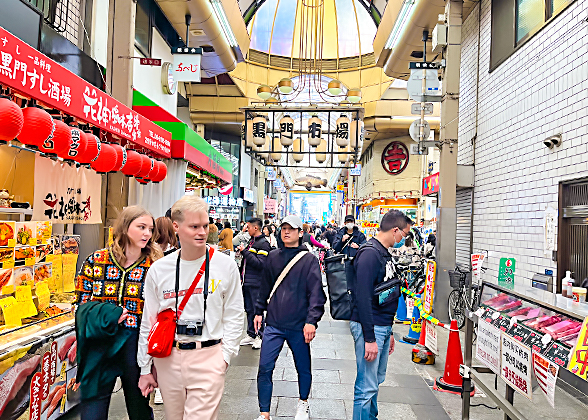 Kuromon Market in Osaka
