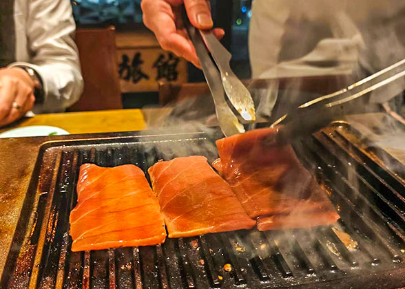 Local cuisine in Kushiro Marsh