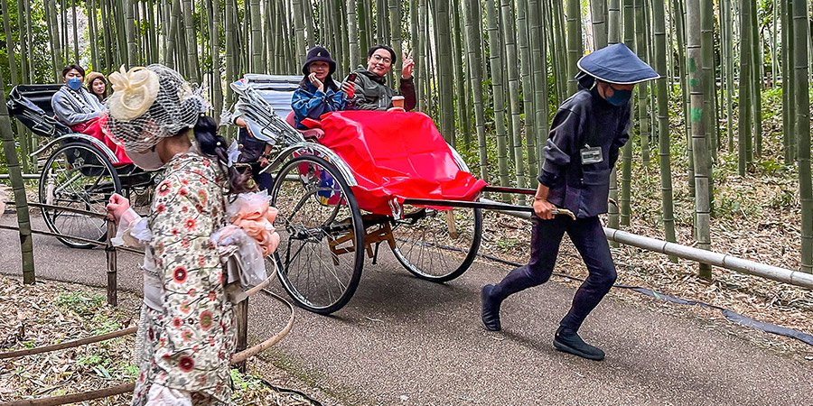 Rickshaw in Kyoto's Arashiyama