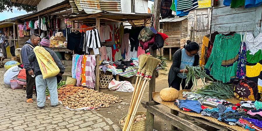 Busy Market of Andasibe