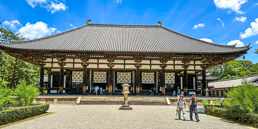 Classic Japanese building in Toshodaiji Temple