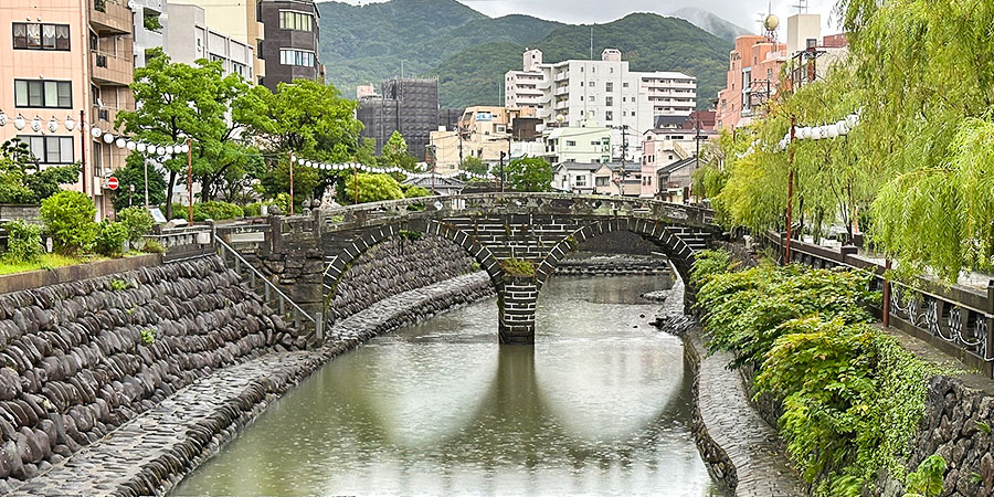 The Day View of Megane Bridge