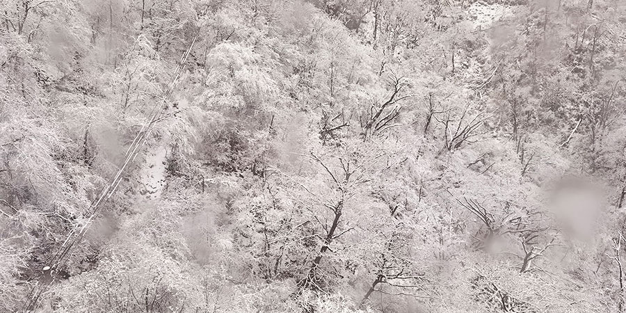 Mountain Tenguyama in winter