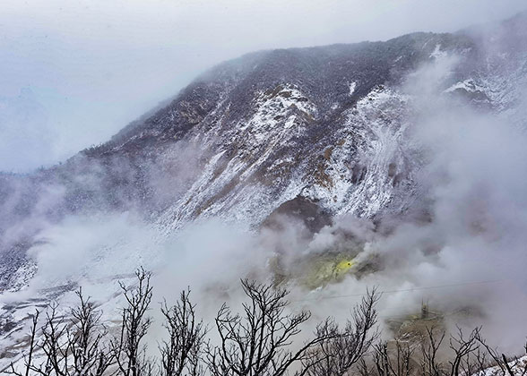 Mt. Daisen in Fog