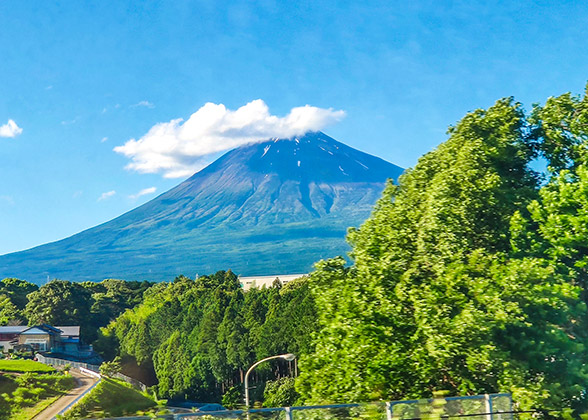 Mount Fuji in summer