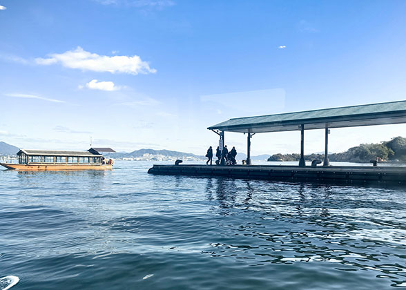 A Boat on the Waters Around Hashima