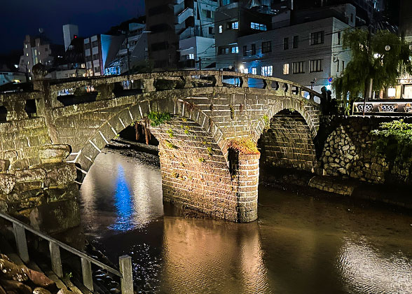 Megane Bridge at Night