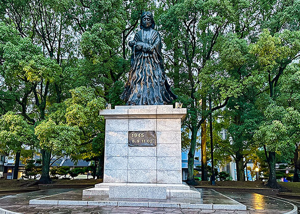 A Statue of Nagasaki Peace Park