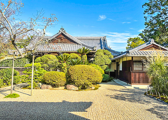 Garden in Horyuji Temple