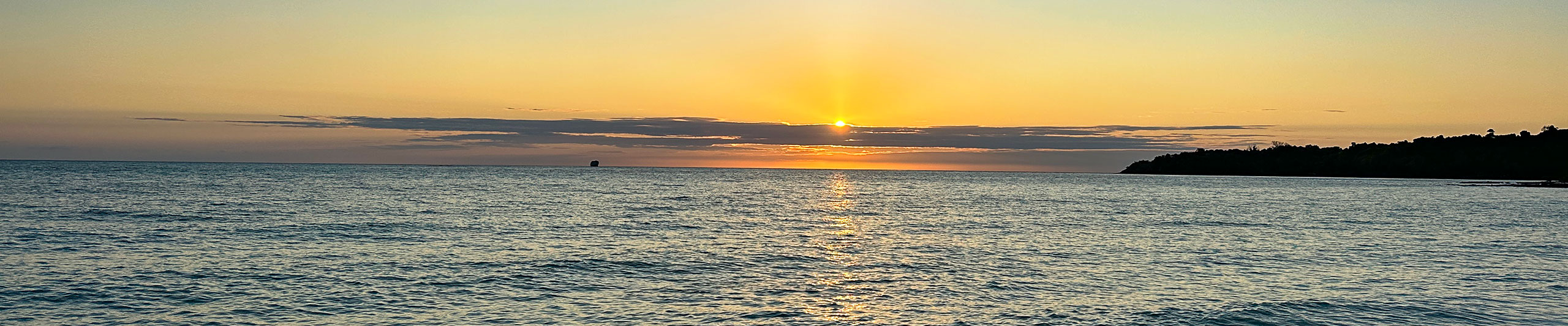 Sunset by the Sea of Nosy Be