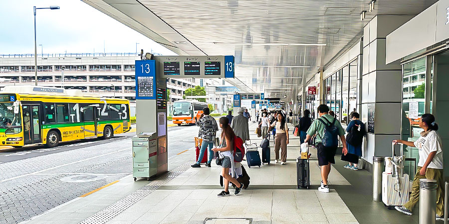 Out of the Arrival at Haneda Airport, Tokyo