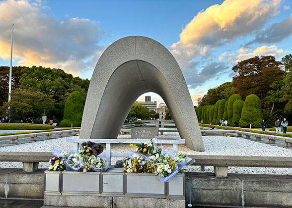 Cenotaph for the A-Bomb Victims in Hiroshima Peace Memorial Park