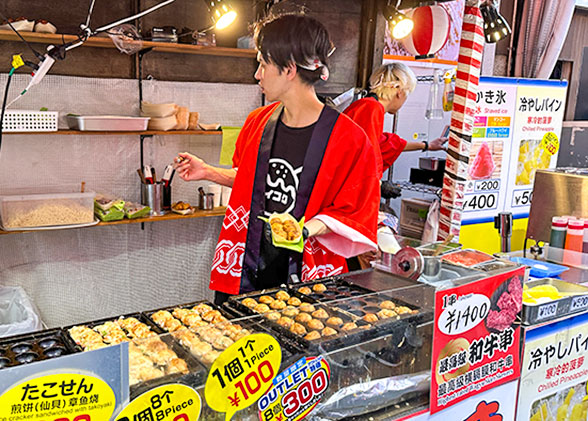 Stalls at Sapporo Autumn Fest