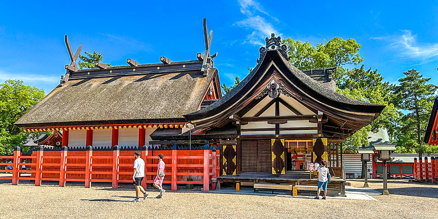 Well-preserved Sumiyoshi-zukuri