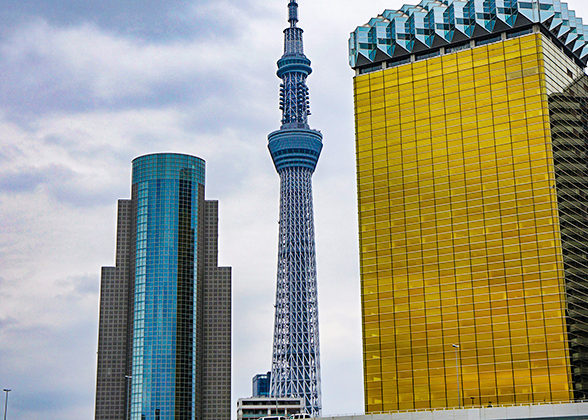 Tokyo Skytree Viewed from Sumida River