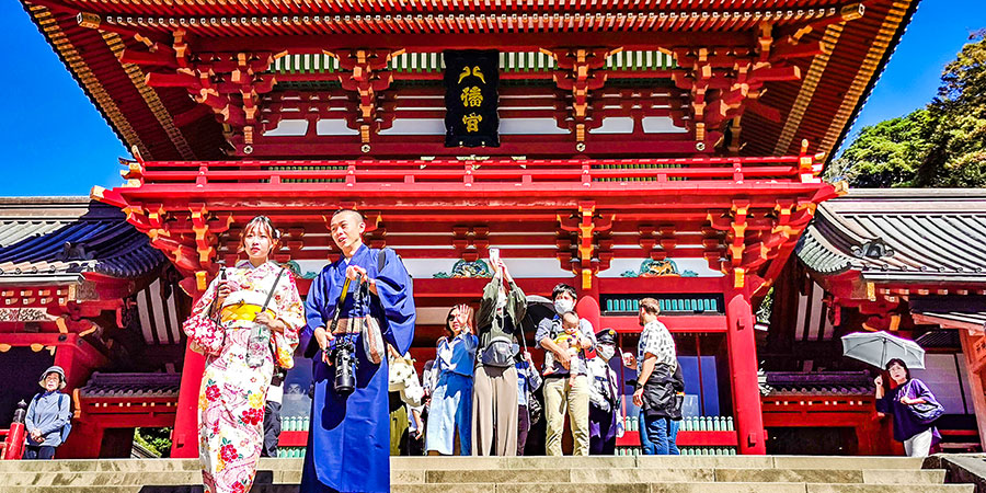 The Main Shrine of Tsurugaoka Hachimangu Shrine