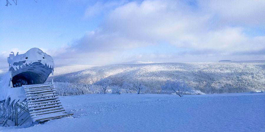 Snow scenery of Mountain Tenguyama