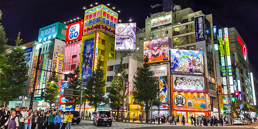 Come to Akihabara in Tokyo