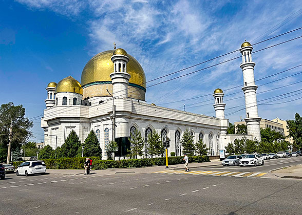 Almaty Central Mosque in August