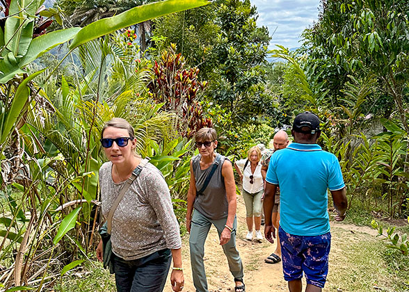 People Hiking in Amber Mountain NP