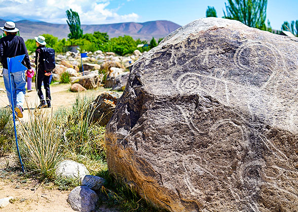 Ancient Petroglyphs at Lake Issyk Kul