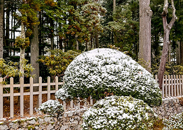 Attractive Snow Scenery in Arashiyama