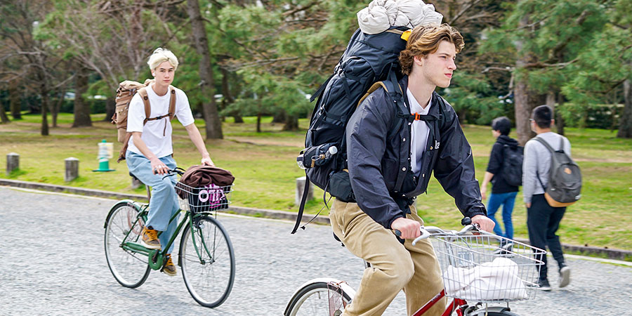 Riding Bikes along Lake Kawaguchi
