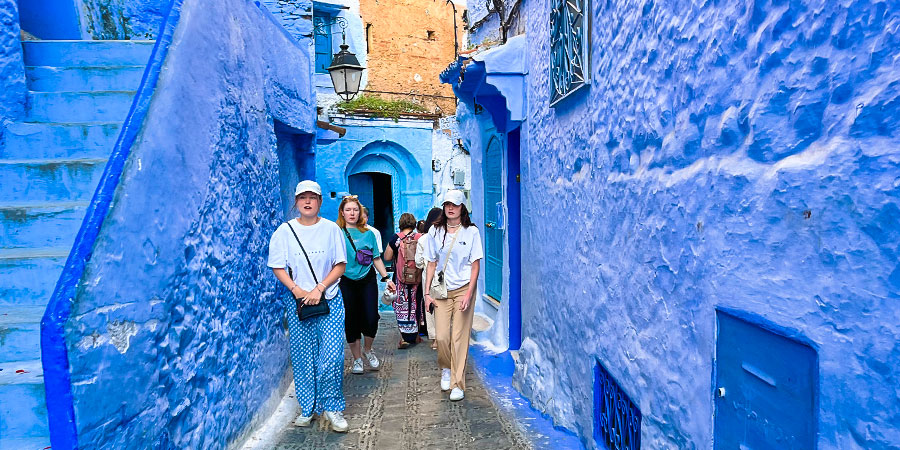 Blue Chefchaouene in Morocco