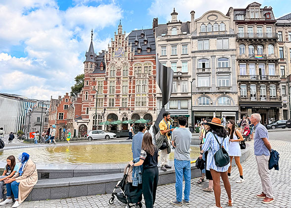 Street Scene of Brussels