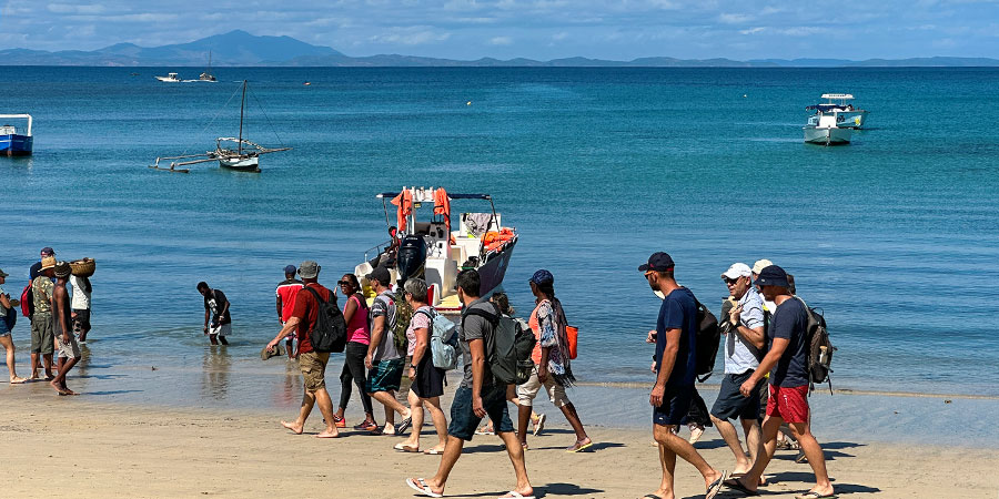 Busy Beach of Antsiranana in July