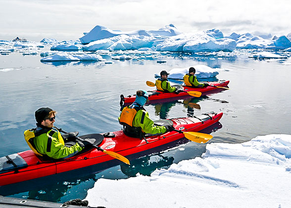 Canoeing on the Artic River