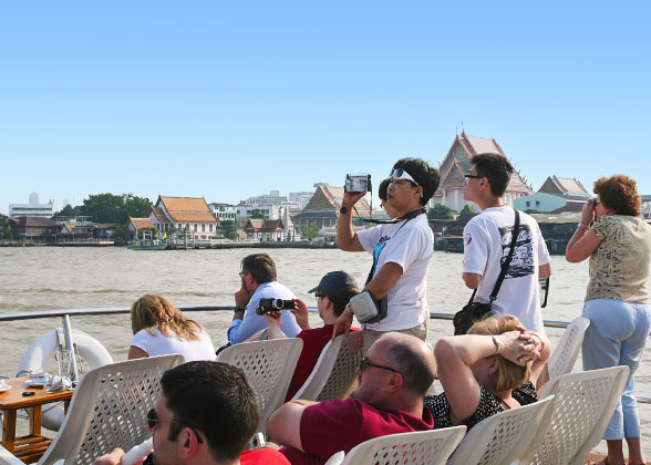 Boating on the Chao Phraya River