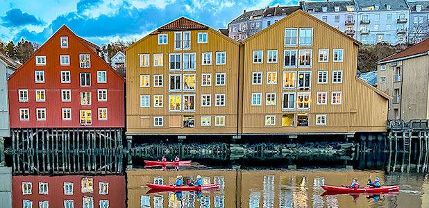 Colorful Bryggen in Norway