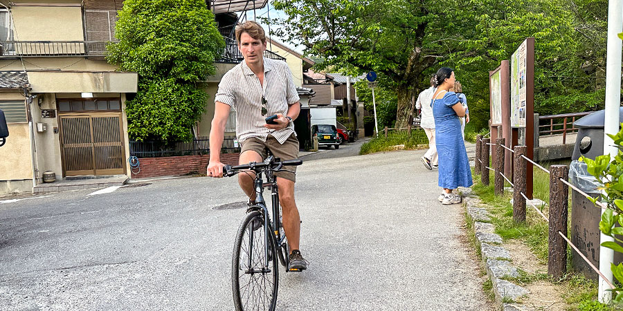 Cycling around Hirosaki