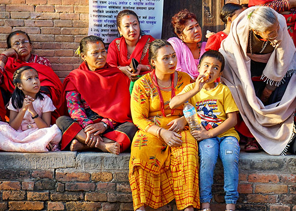 Local People at Dattatreya Temple